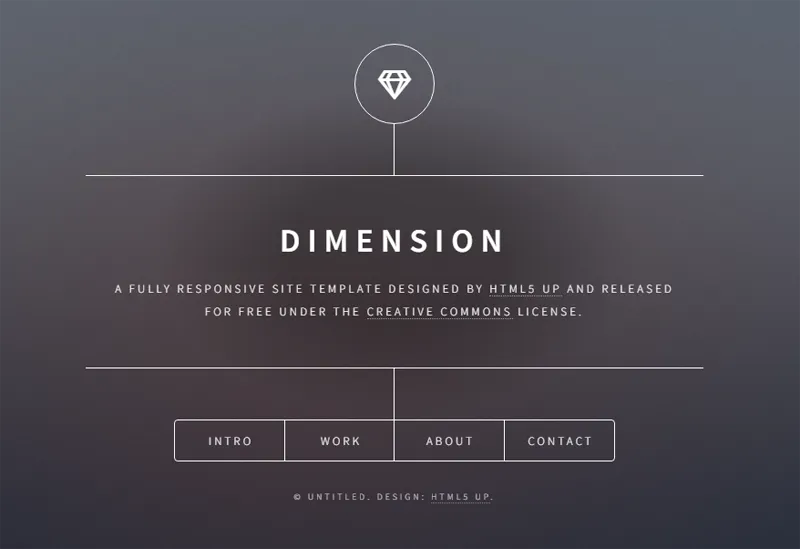 HTML纯静态深灰色英文个人主页网站源码-鑫梵淘