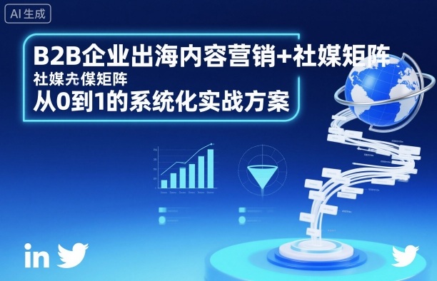 B2B企业出海内容营销+社媒矩阵，从0到1的系统化实战方案-鑫梵淘