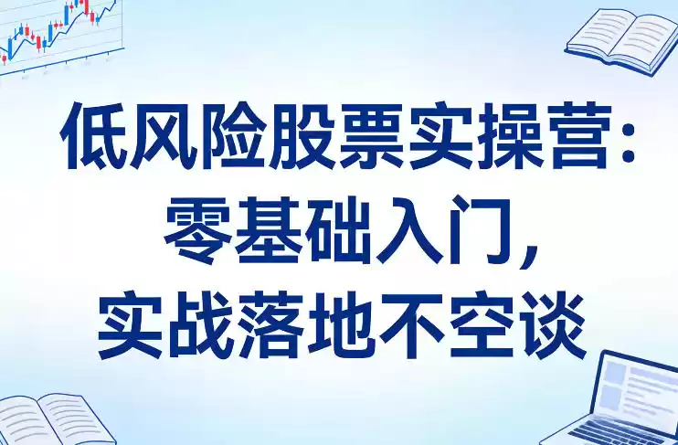低风险股票实操营：零基础入门，实战落地不空谈-鑫梵淘