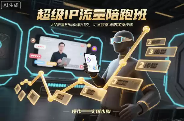 超级IP流量陪跑班，大V流量密码倾囊相授，可直接落地的实操步骤-鑫梵淘